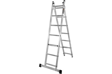 Лестница алюмин. двухсекц ЛА 2*7 Вихрь 