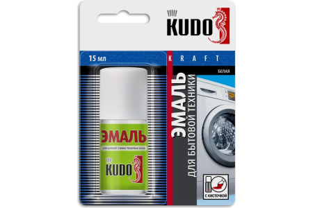 Эмаль-аэрозоль для ванн [15мл] с кисточкой  UNIVERSAL  KUDO KU-7K1301