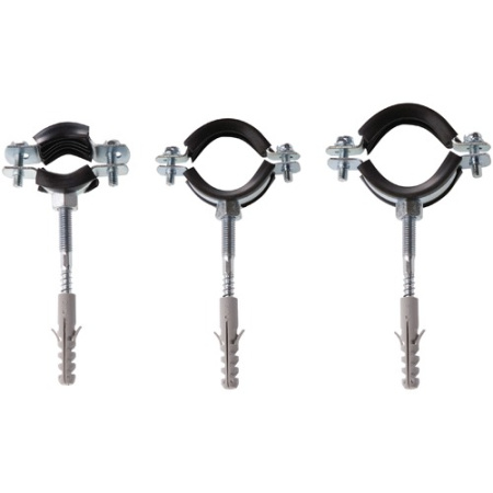 Хомут 26-30 (3/4') со шпилькой-шурупом, дюбелем