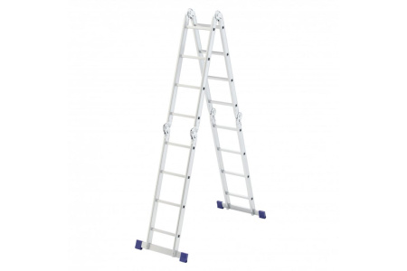 Лестница шарнирная алюм 4*3