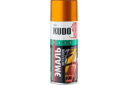 Эмаль-аэрозоль уверсал металлик золото 520мл Kudo KU-1028
