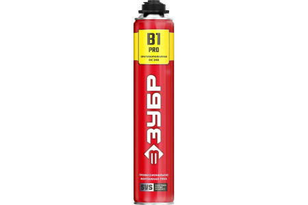 Пена ПРО В1 профессиональная монтажная пистолетная всесезонная 750мл ЗУБР