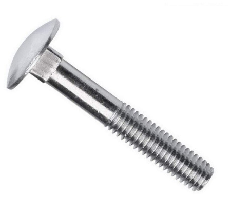 Болт мебель DIN603 6х60 оцинк. неполн.рез